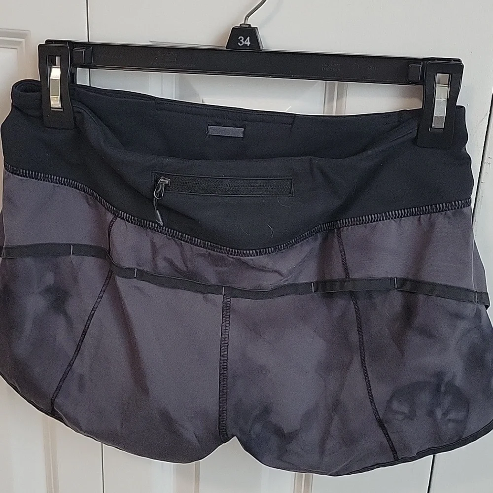 Lululemon Black and Gray Athletic Shorts - Picture 2 of 4